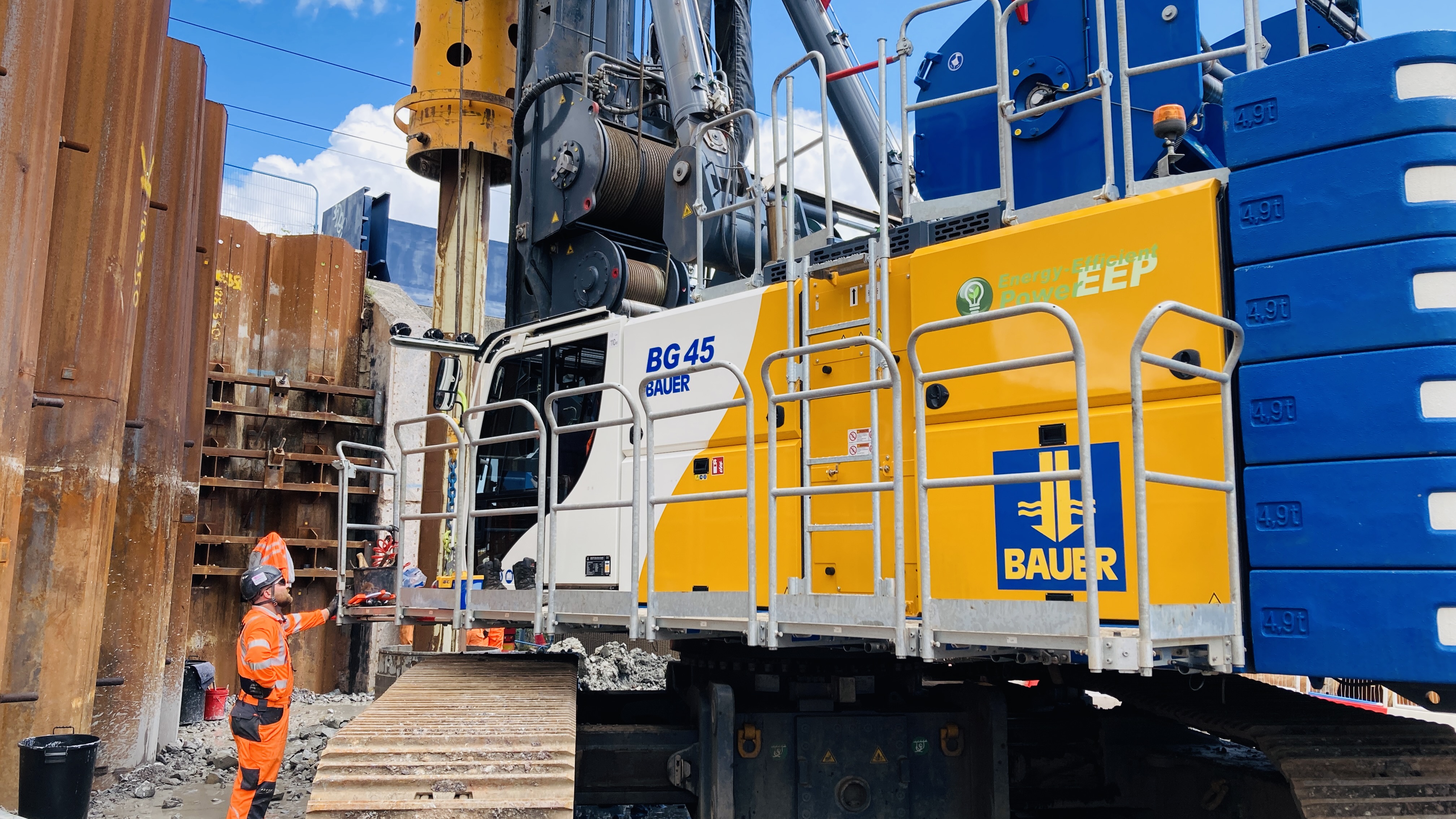 Foundation work for Delta Junction Wednesbury Project by Bauer Technologies