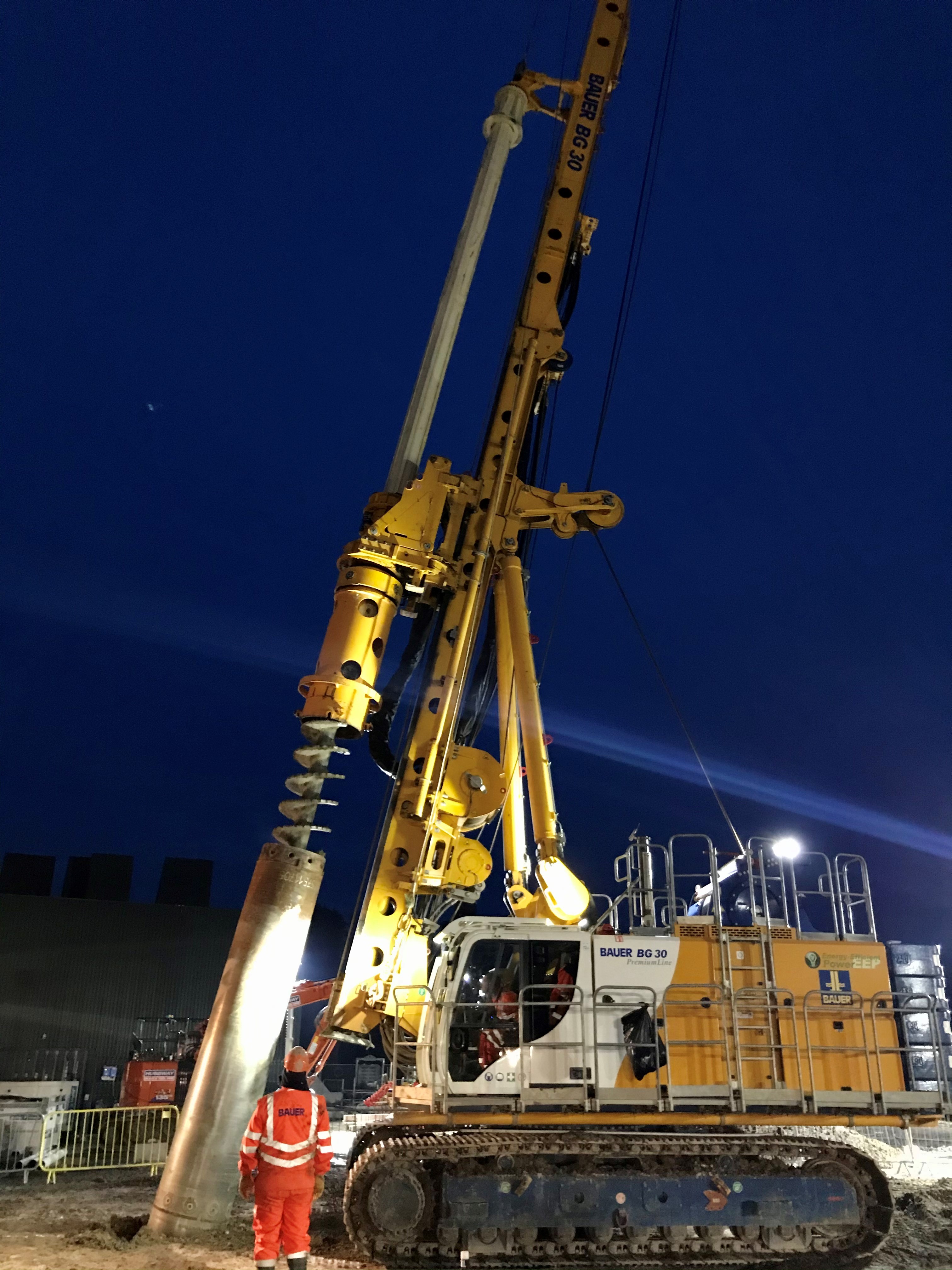 Piling work for Lockwood Beck – Woodsmith Project in North Yorkshire by Bauer Technologies