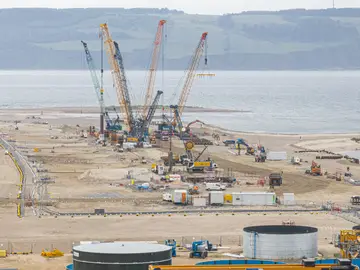 Foundation work for Ardersier Port in Scotland, UK by Bauer Technologies
