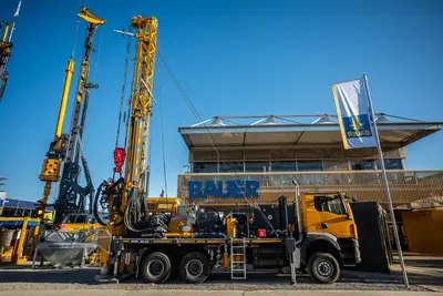 BAUER RB 65 multipurpose rig at bauma 2025 in Munich
