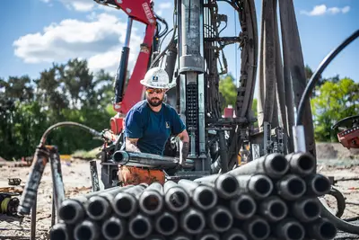 BAUER Resources Geothermal Project in Lübeck - Installation of the Probes